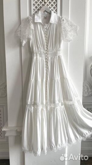 Длинные платья Zimmermann черное белое