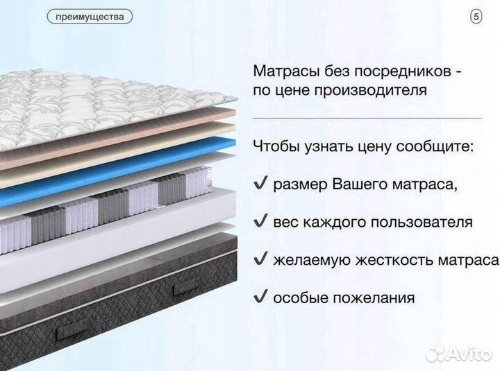 Матрас ортопедический