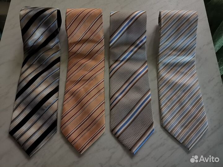 Галстуки, 100шелк, разные цвета, очень хор. сост