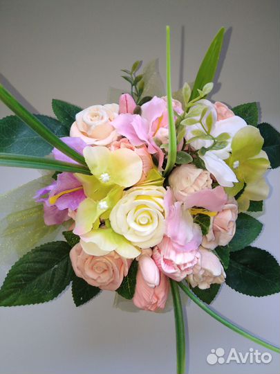 Букет цветов из мыла