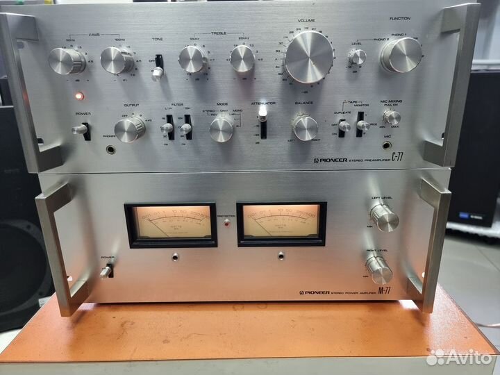 Pioneer C-77 + Pioneer M77 двухблочный усилитель