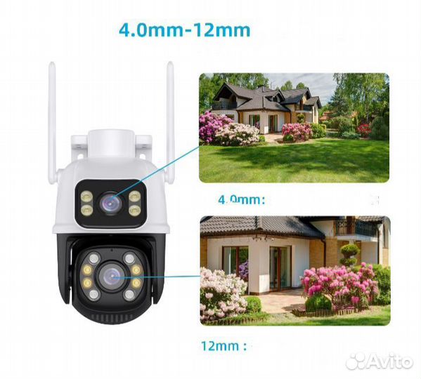 Камера Видео-наблюдения, Новая, WiFi, 8м/п