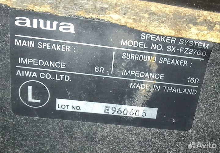 Колонка aiwa SX-FZ2700 2-канальная