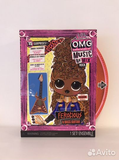 LOL omg music remix rock кукла с гитарой