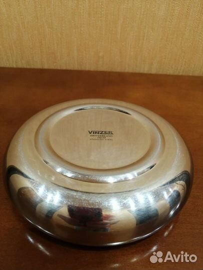 Пепельница Vinzer из нерж. стали