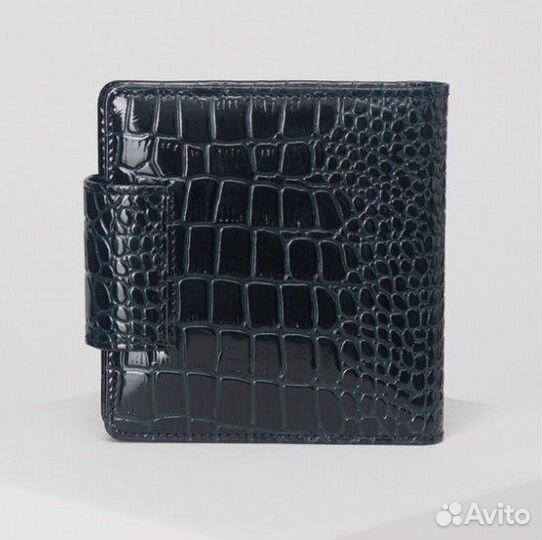 Визитница кожа т/зелёный Россия 2 ряда 20 листов