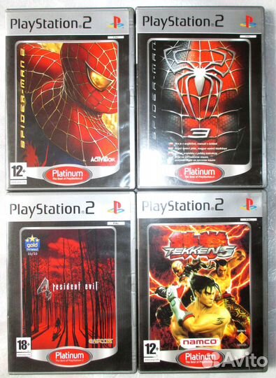 4 диска лицензия Sony PS2