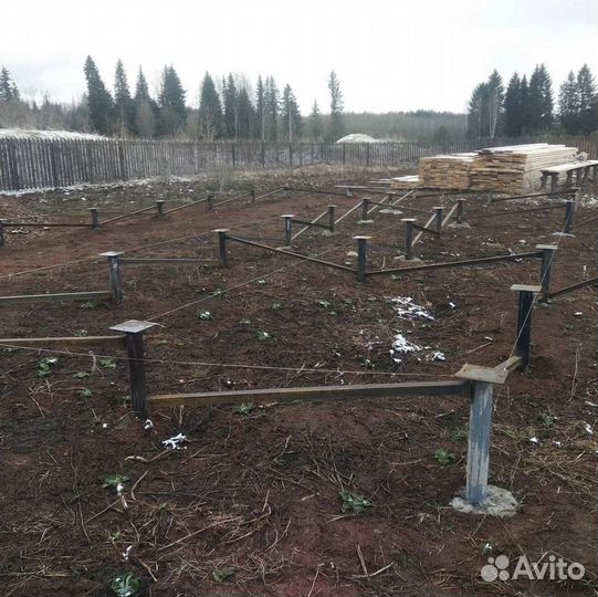 Установка винтовых свай