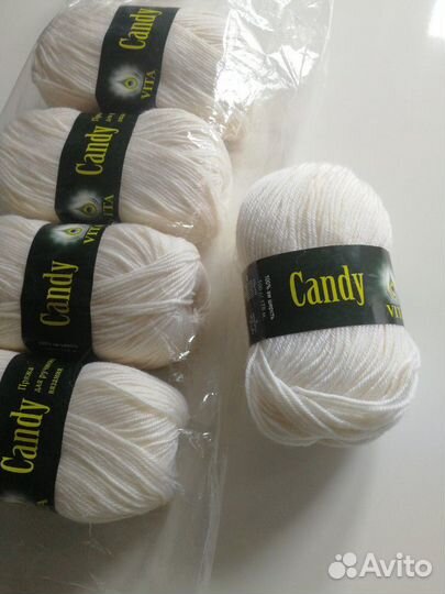 Пряжа шерсть 100 Vita Candy 5 мотков