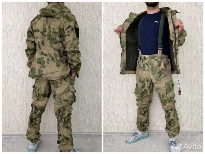 Демисезонный костюм горка 8 мох на флисе