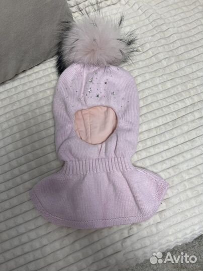 Шапка шлем для девочки 52-54 Stefania