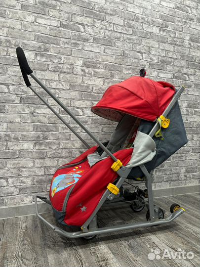Детские санки коляска ника