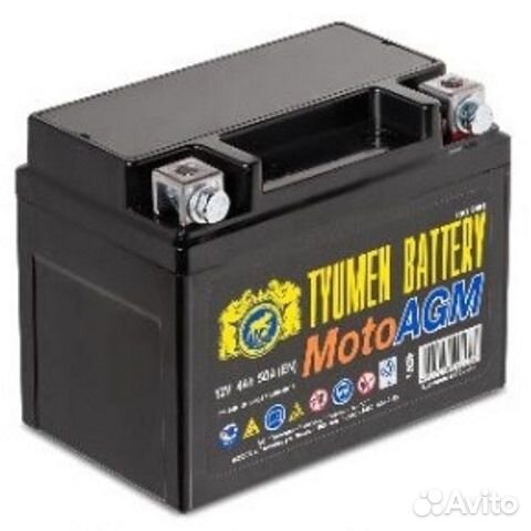 Аккумулятор мото tyumen battery 6MTC-4 AGM 4Ач 50А