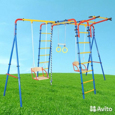 Детский спортивный комплекс Атлет с 2-мя качелями