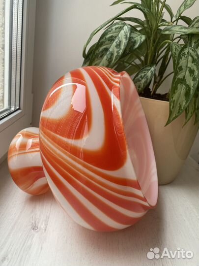 Плафон абажур двухслойное стекло винтаж СССР