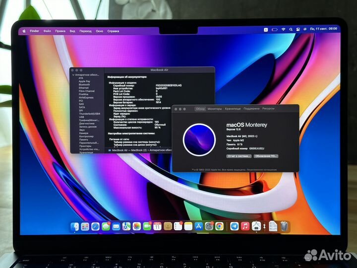 Macbook Air 2022 m2 Midnight