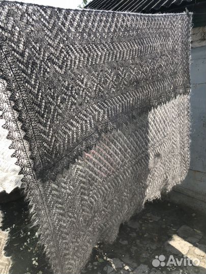 Платок шаль ручная вязка