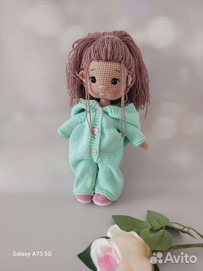 Кукла вязаная ручной работы Ариша