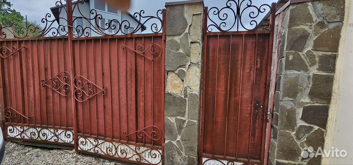 Кованые ворота и калитки бу