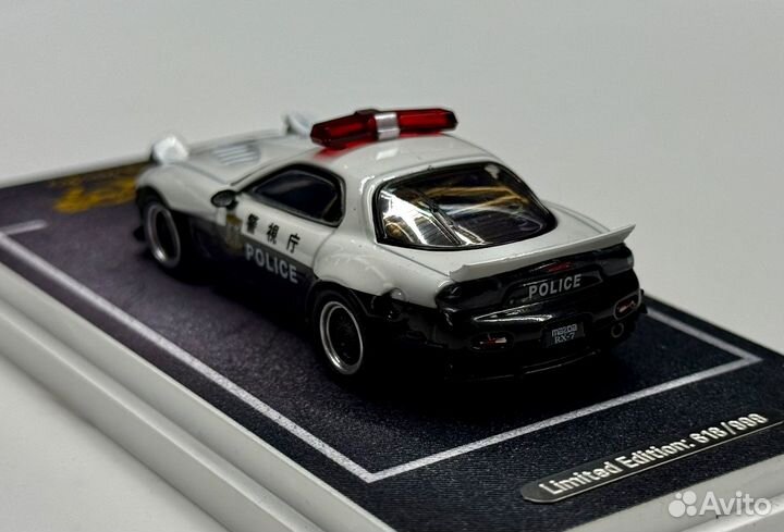 Модель Mazda RX-7 Police Time Micro 1:64