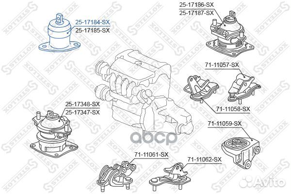 Подушка двигателя правая (AT) Honda Accord CL