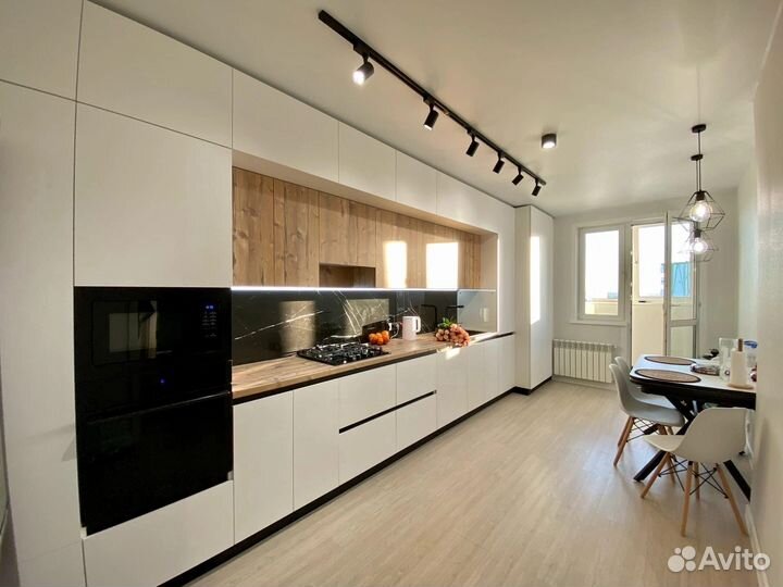 Прямая кухня на заказ. Фабрика