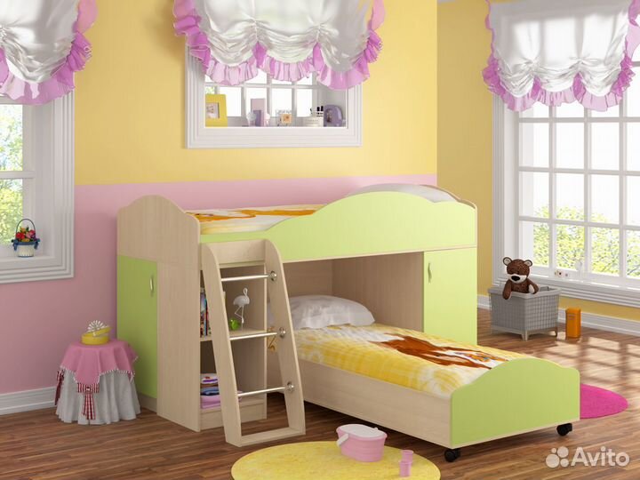 Кровать двухъярусная 