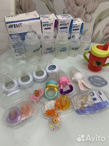Пакет бутылочки, соски, поильник, ниблер