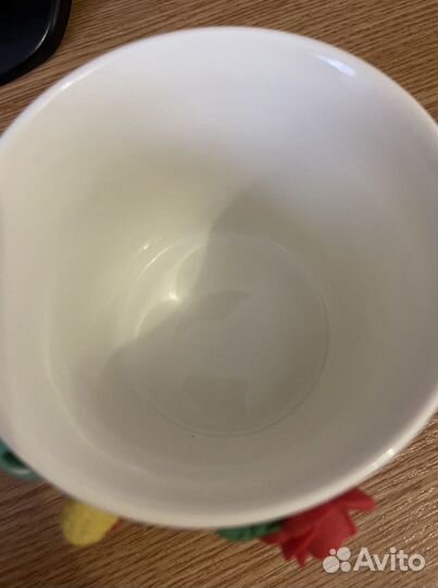 Кружка с декором из полимерной глины