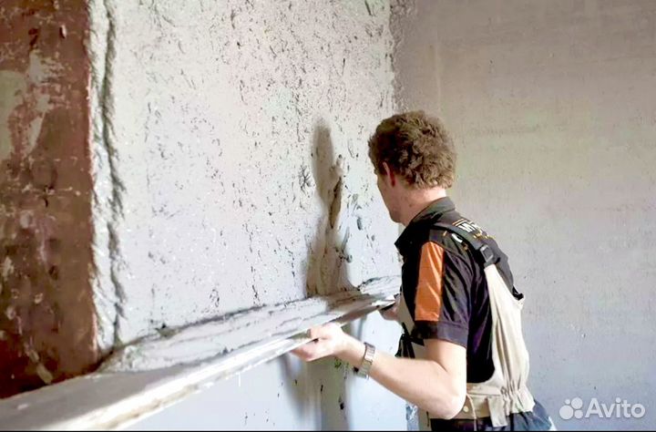 Шпаклевка, Ручная и механизированая штукатурка