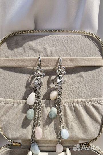 Новые серьги серебро. Италия. Ручная работа