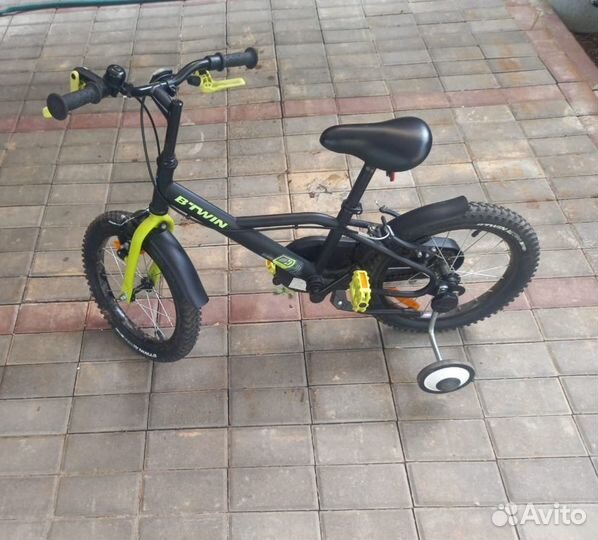 Детский велосипед 16 дюймов с доп колёсами