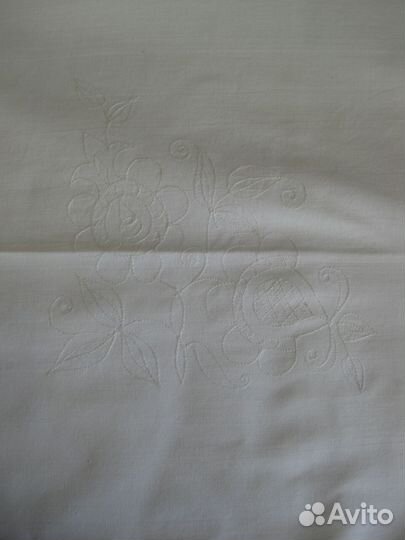 Наволочка 75х75см. с вышивкой. СССР