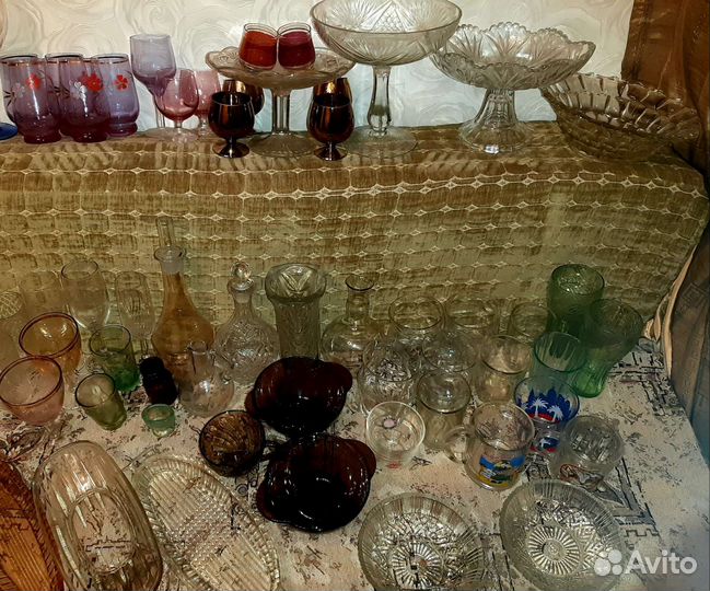 Стаканы/фужеры/графины/рюмки стекло СССР Винтаж