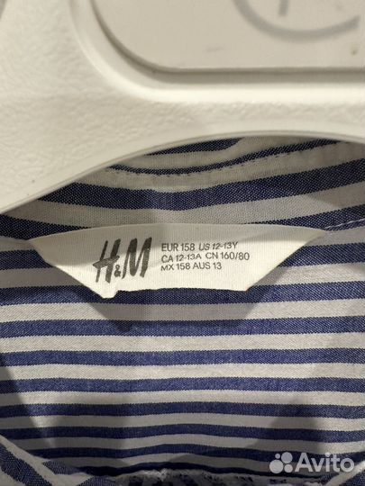 Рубашка H&M на рост 158см