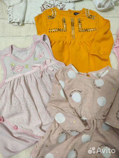 Вещи пакетом от 0 до 3 на девочку