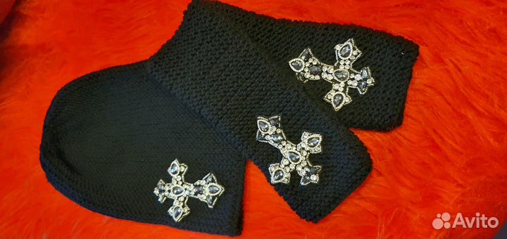 Комплект. Шапка и митеньки