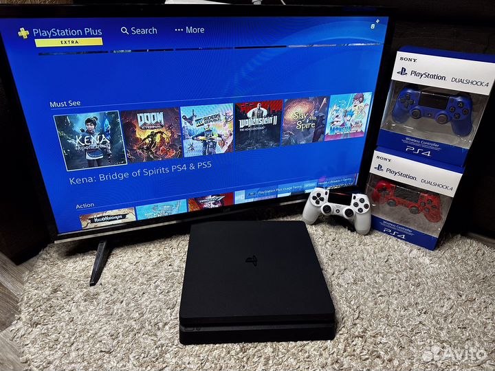 Sony playstation 4 slim 1 tb+400игр