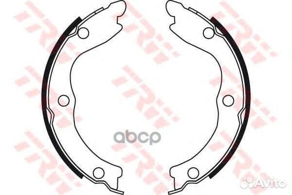 Комплект тормозных колодок, стояночная тормозна