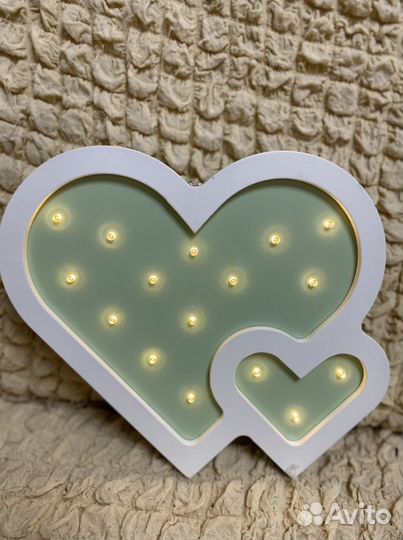 Светильник ночник «сердечко»