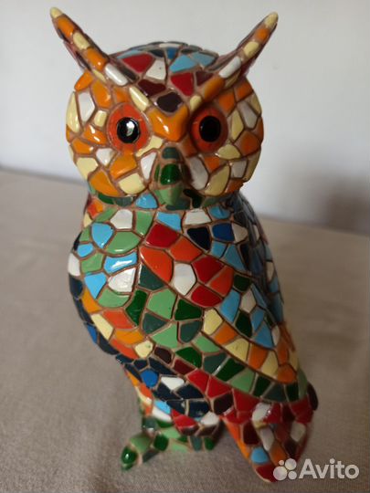 Статуэтка совы из мозаики