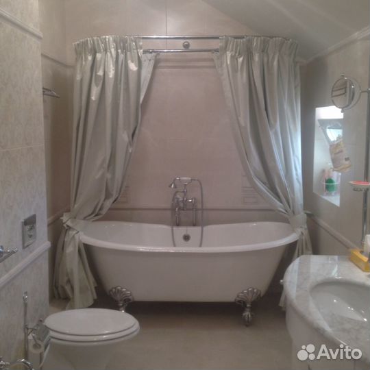 Карниз овальный бронза золото чёрный мат