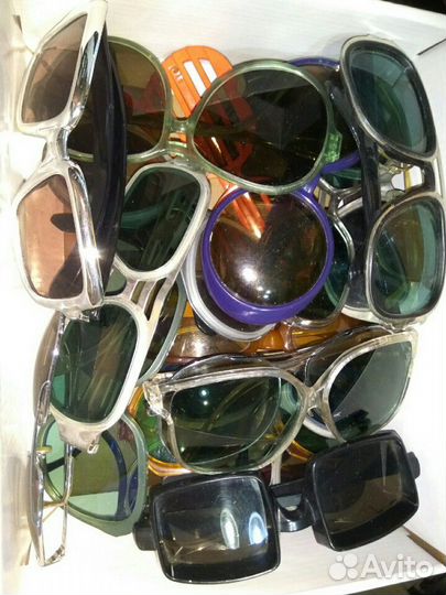 Ретро темные солнечные очки, винтаж СССР и т.п