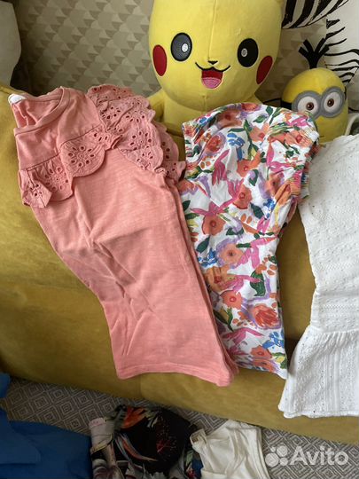 Летние вещи пакетом для девочек 122 128