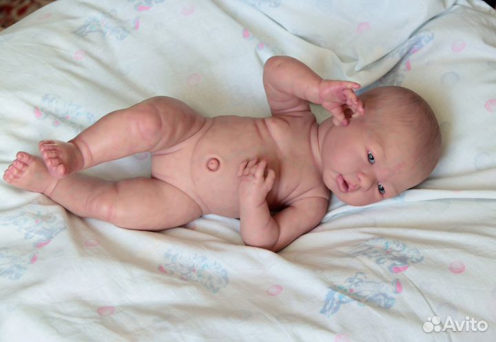 Кукла реборн реалистичный 40 см, ручная роспись