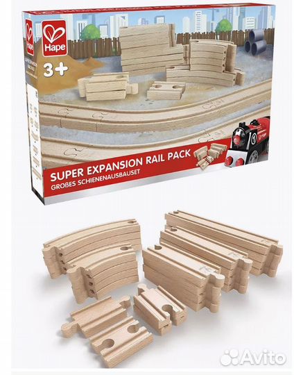 Набор рельсов для деревянной железной дороги hape