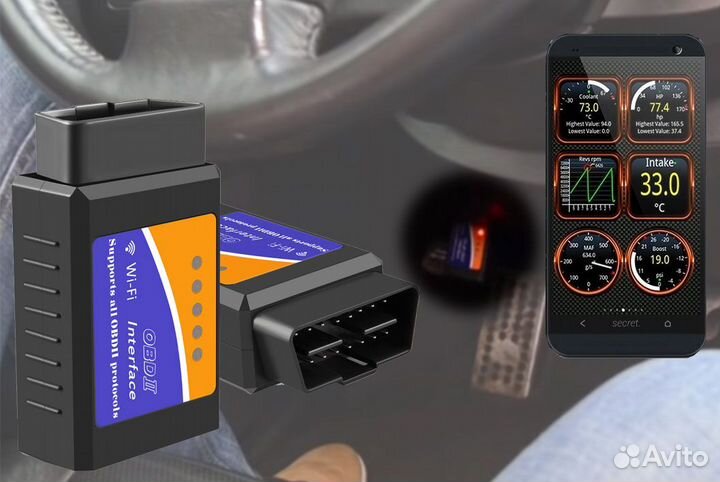 Автосканер OBD II WI-FI вер.1,5