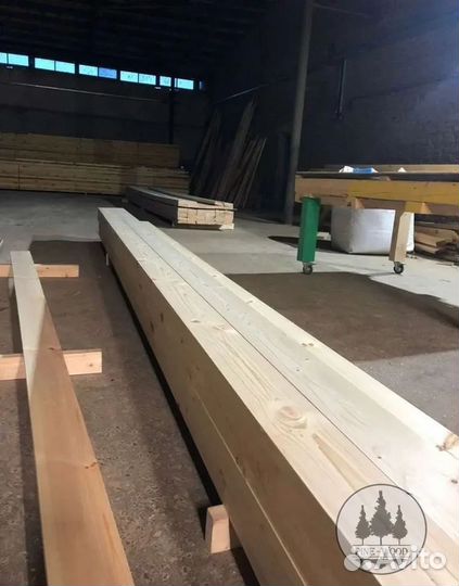 Клеенный брус сосна 100х100