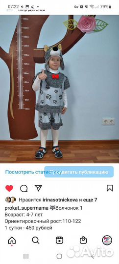 Прокат карнавальных костюмов, костюм грибочка