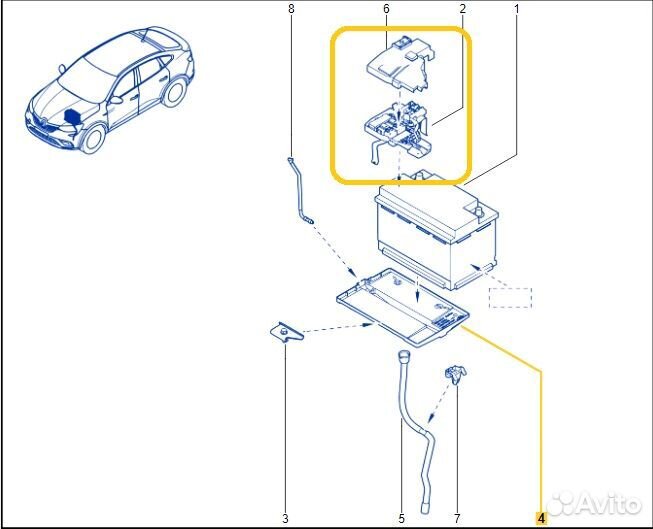 Клемма АКБ Renault Arkana H4ME441 2021